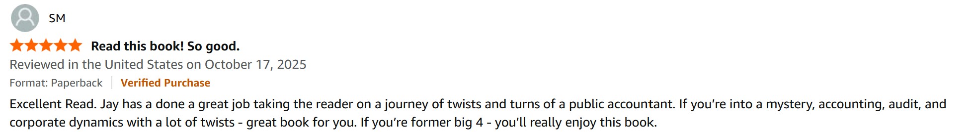 Book Review 16 for The Auditors