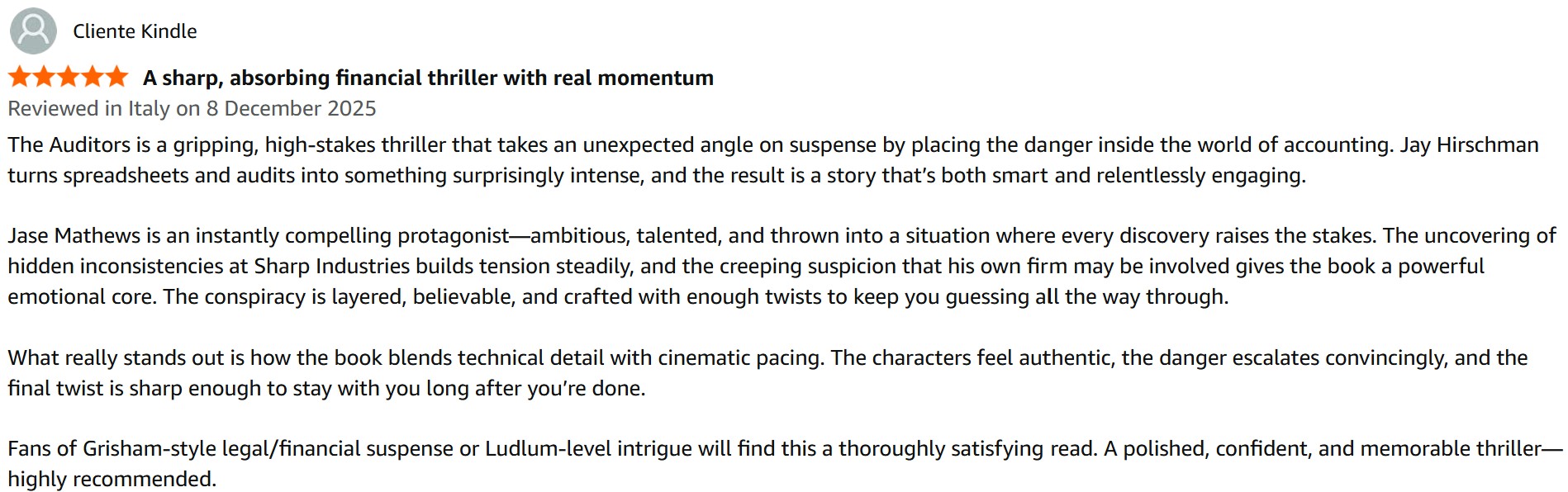 Book Review 7 for The Auditors